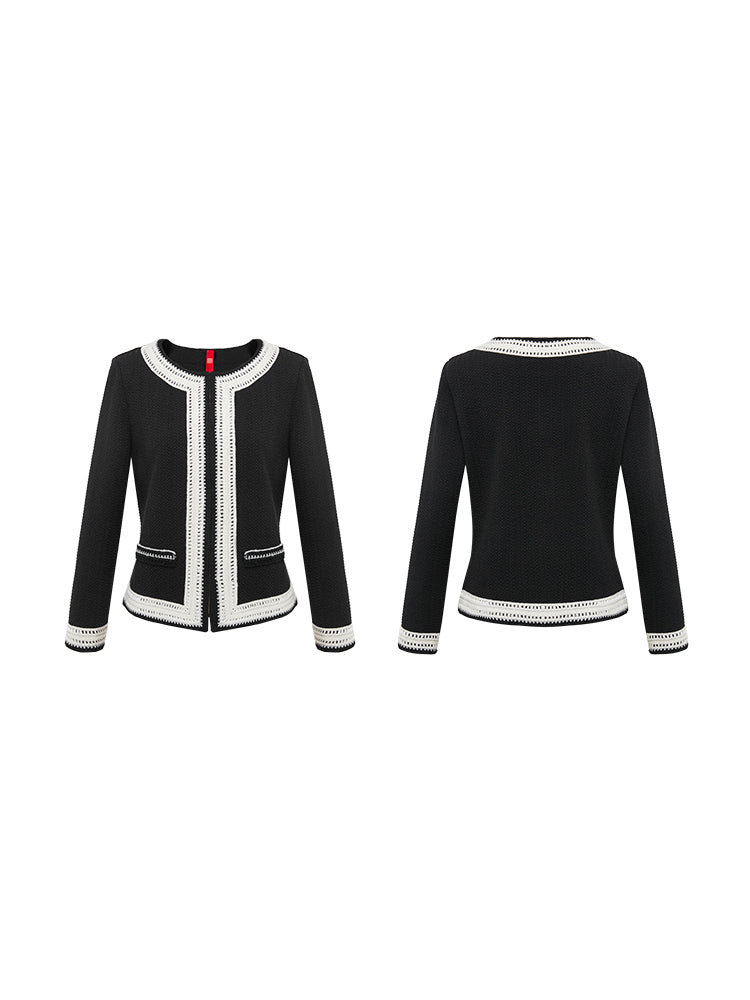 Classic Knitted Cardigan | Black