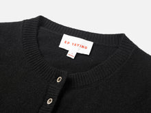 Designed Knitted Cardigan | Black