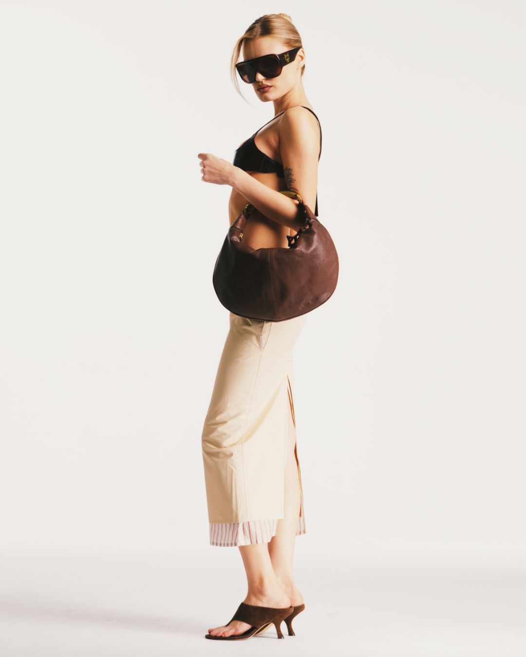 Womens | Mercer Suede Heel | Brown