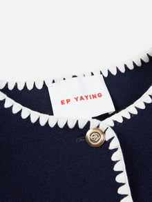 Parisian-Style Oversized Coat | Navy