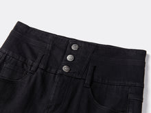 Springy Cropped Jeans | Black