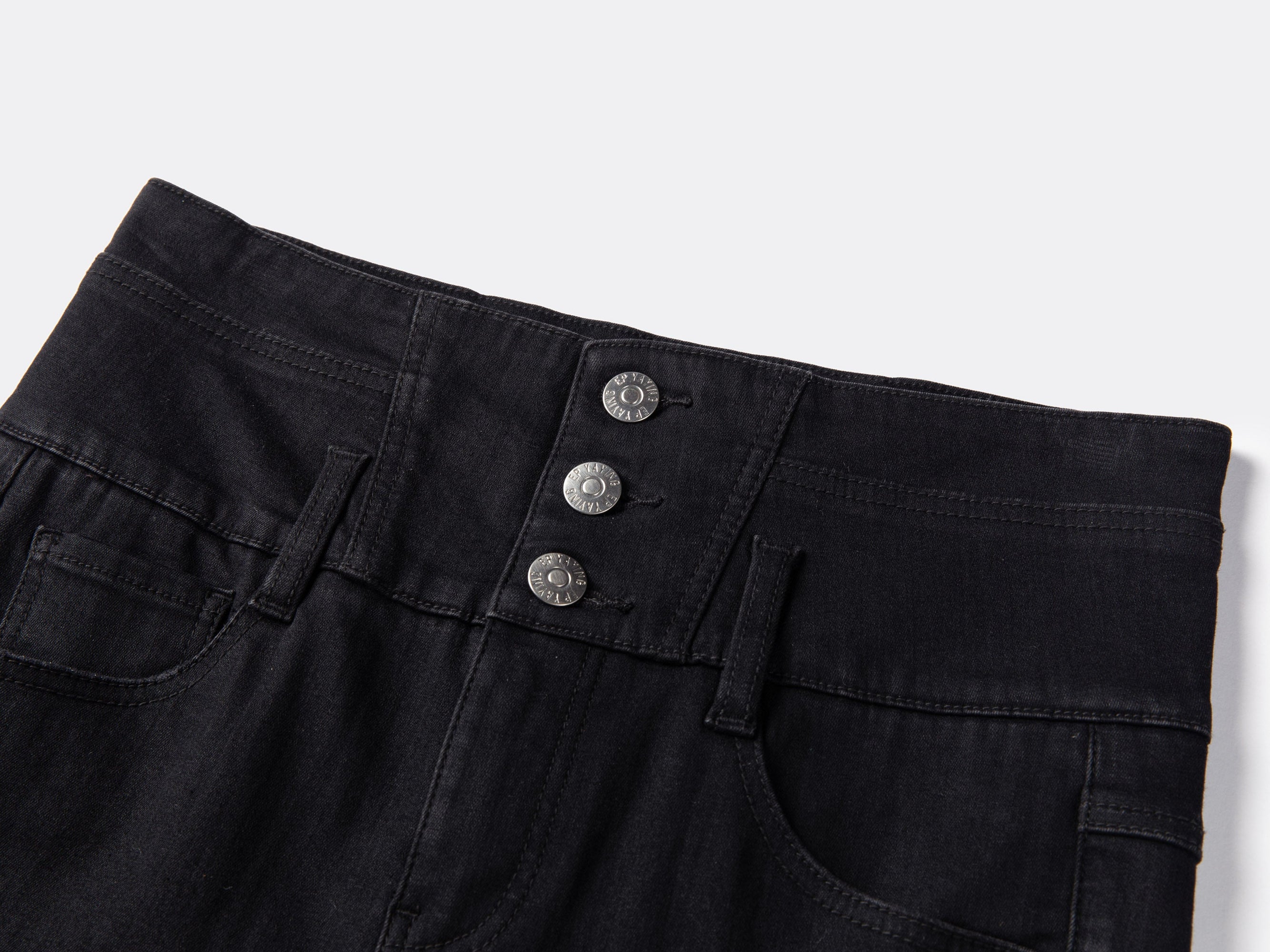 Springy Cropped Jeans | Black