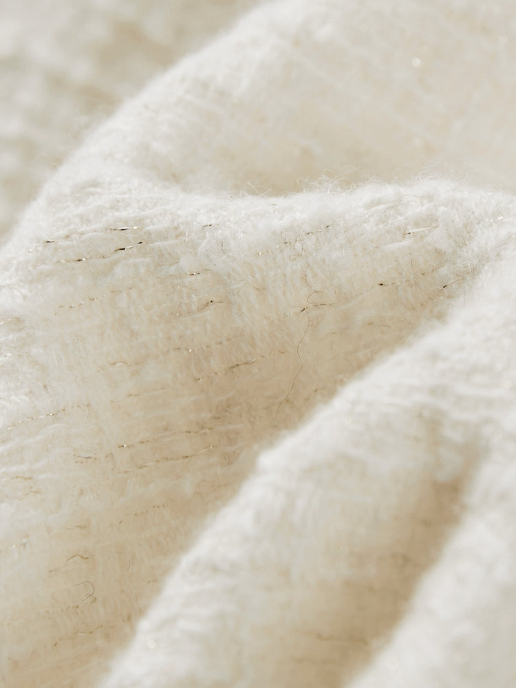 Parisian-Style Wool Jacket | White