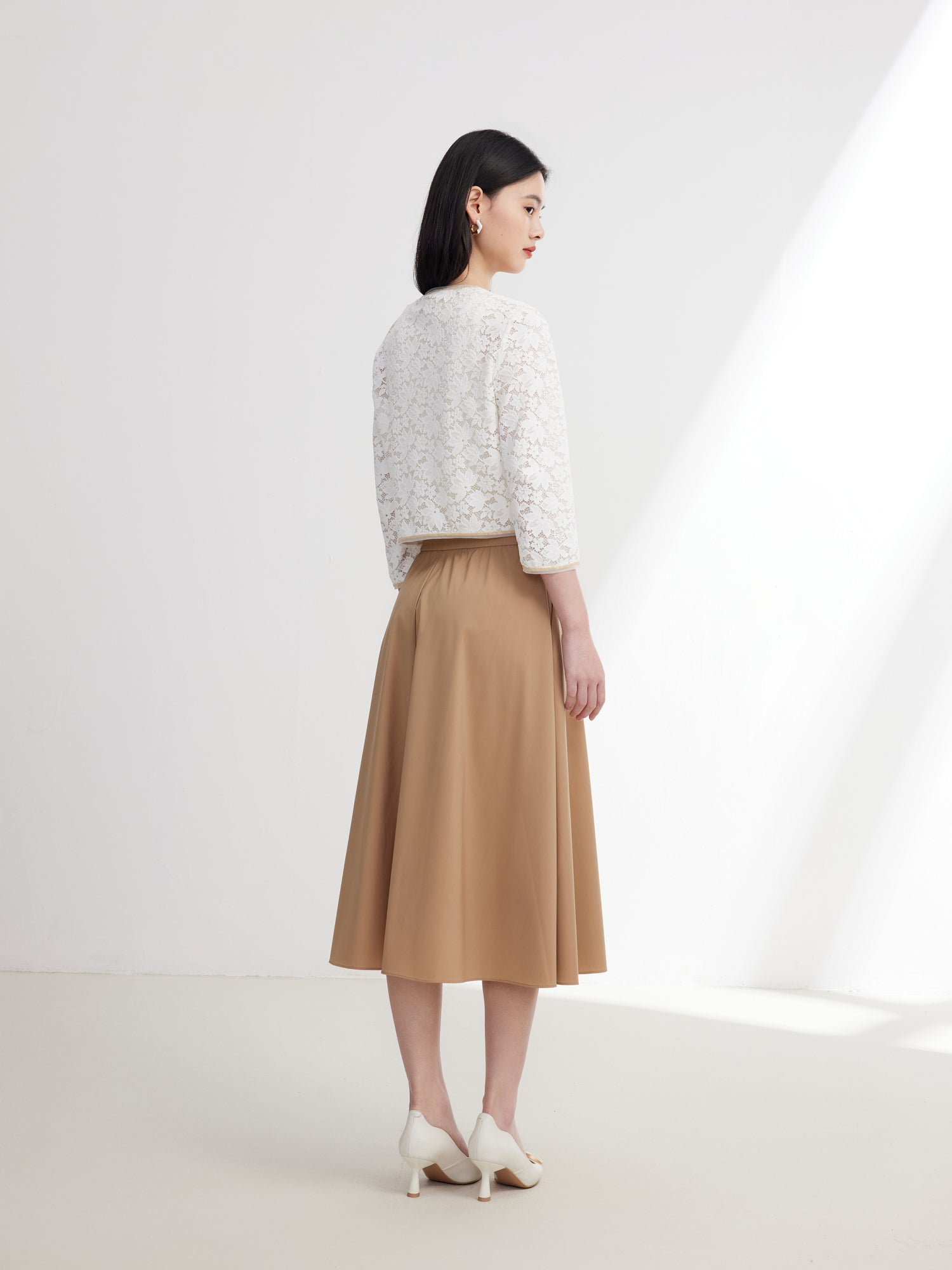 Chinese-style New Style Coat | White