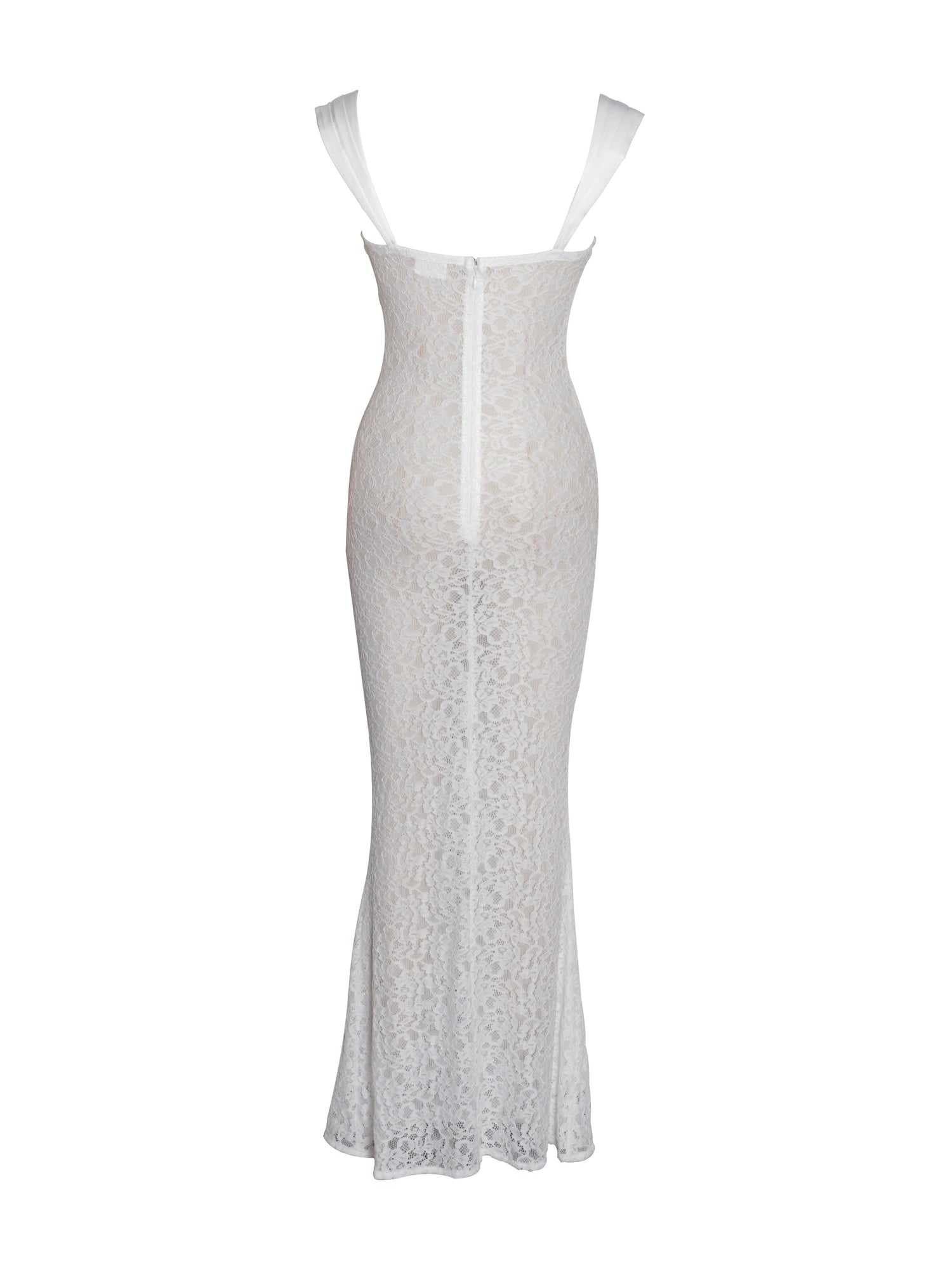 Veronica Lace Maxi Dress | White