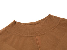 Crewneck Knit Top | Brown