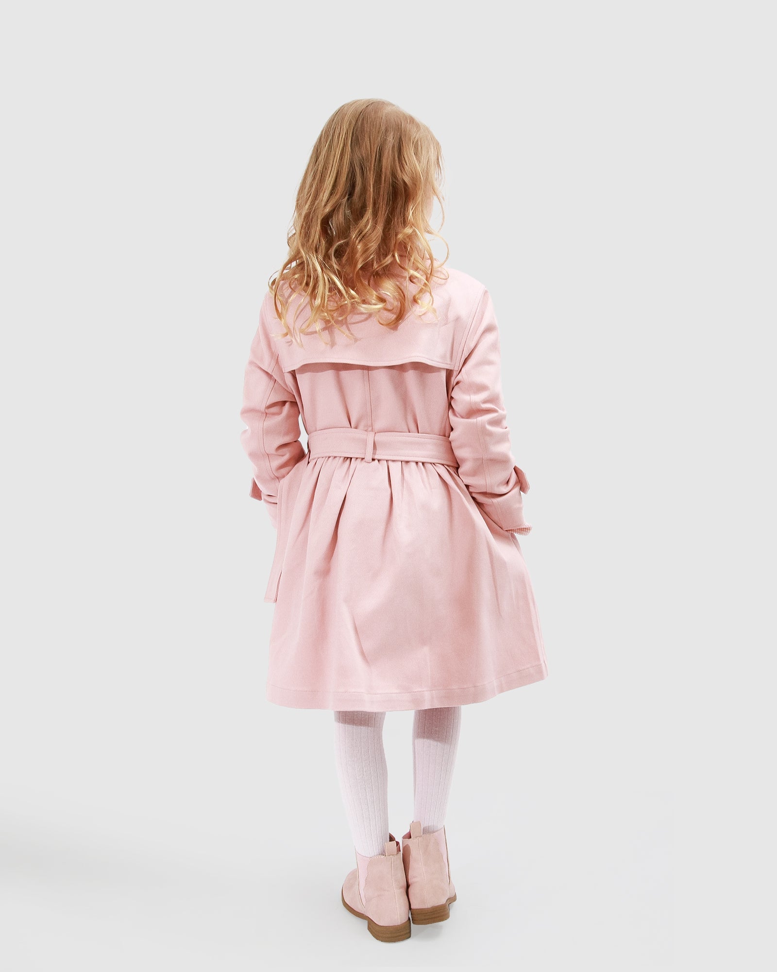 Kids | Miss Sunshine Trench Coat | Blush Pink