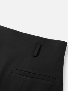 Wool Midi Skirt | Black