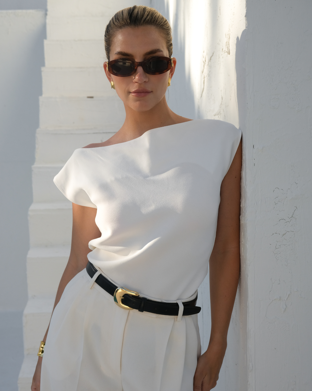 No. 8 Belt | Black-Gold