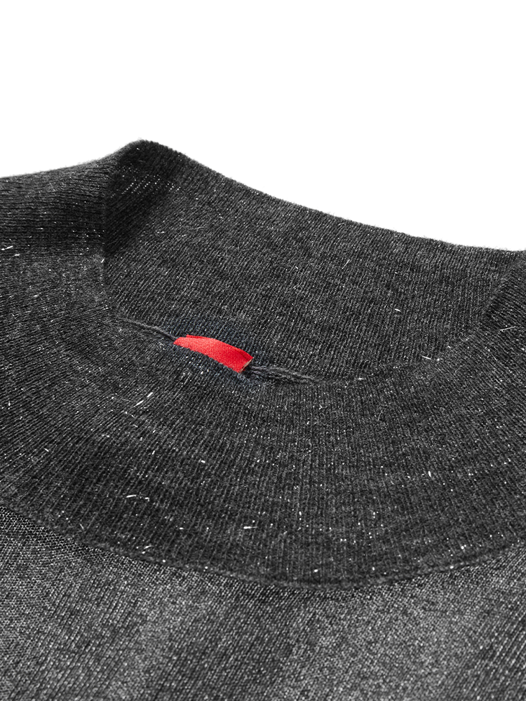 Elegant Wool Knit Sweater | Grey