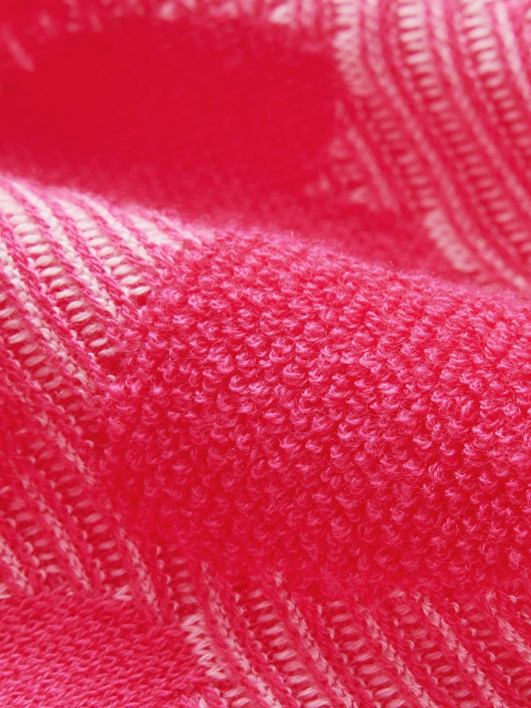 Wool Knit Cardigan | Rose Red