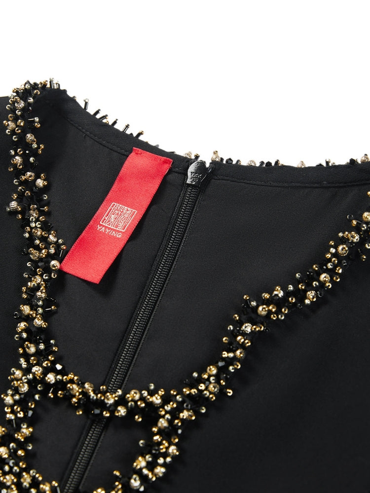Triacetate Dress | Black