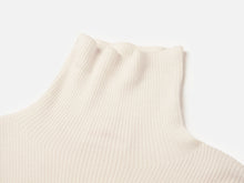 Turtleneck Cashmere Sweater | White