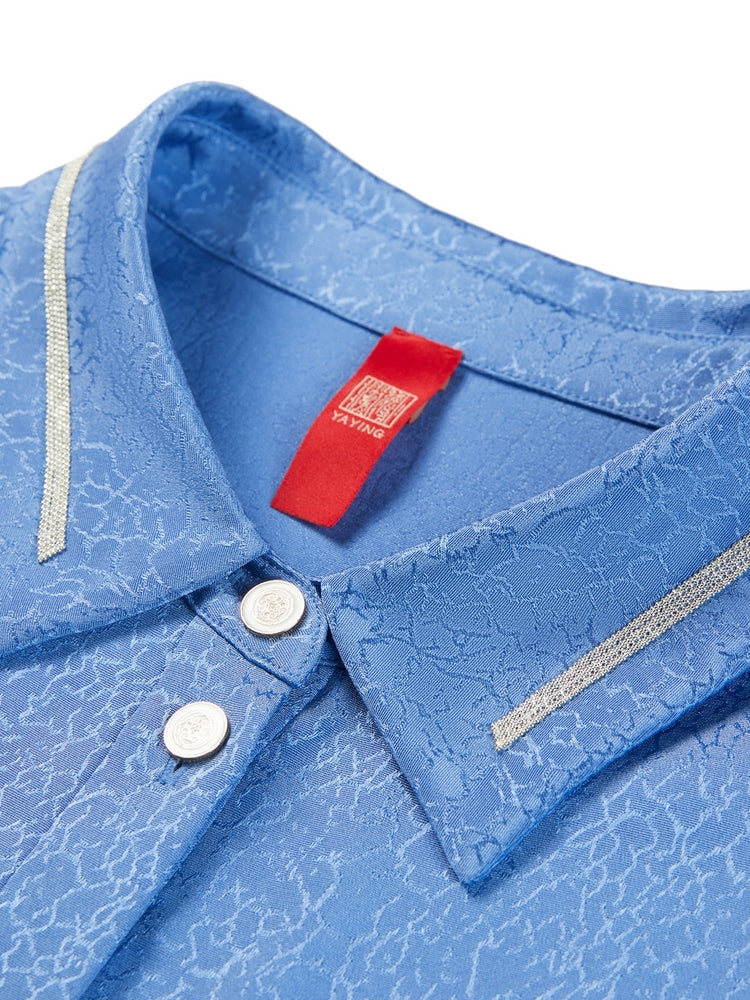Heavyweight Silk Shirt | Blue
