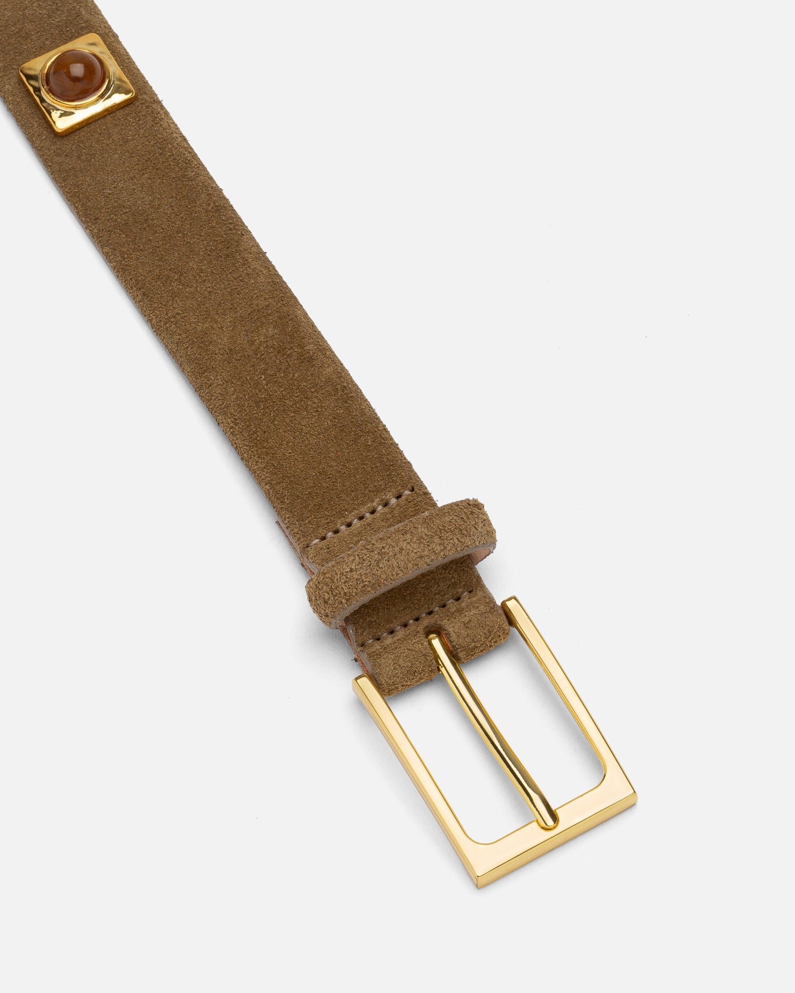 No. 2 Belt | Mocha/Gold