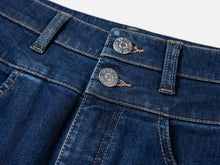High-waisted Springy Pants | Blue