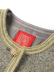 Tweed Wool Jacket | Grey