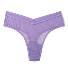 Mesh High Cut Thong | Grape Juice (Purple)