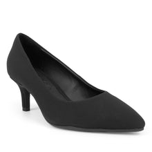 Elil Dress Kitten Heel | Black Stretch Gaberdine