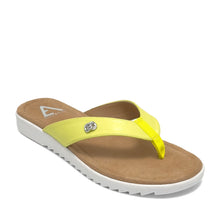 Jordyn Sandal Thong | Lemon Faux Nappa