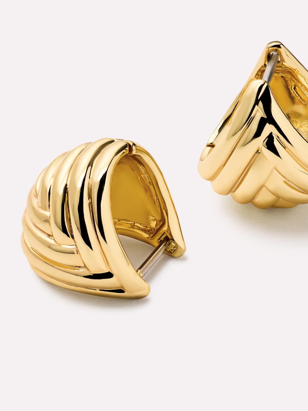 Huggie Earrings - Haven | 14K Gold on Brass
