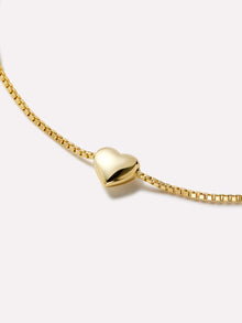 Lana Heart Bracelet WHSL | 14K Gold on Sterling Silver