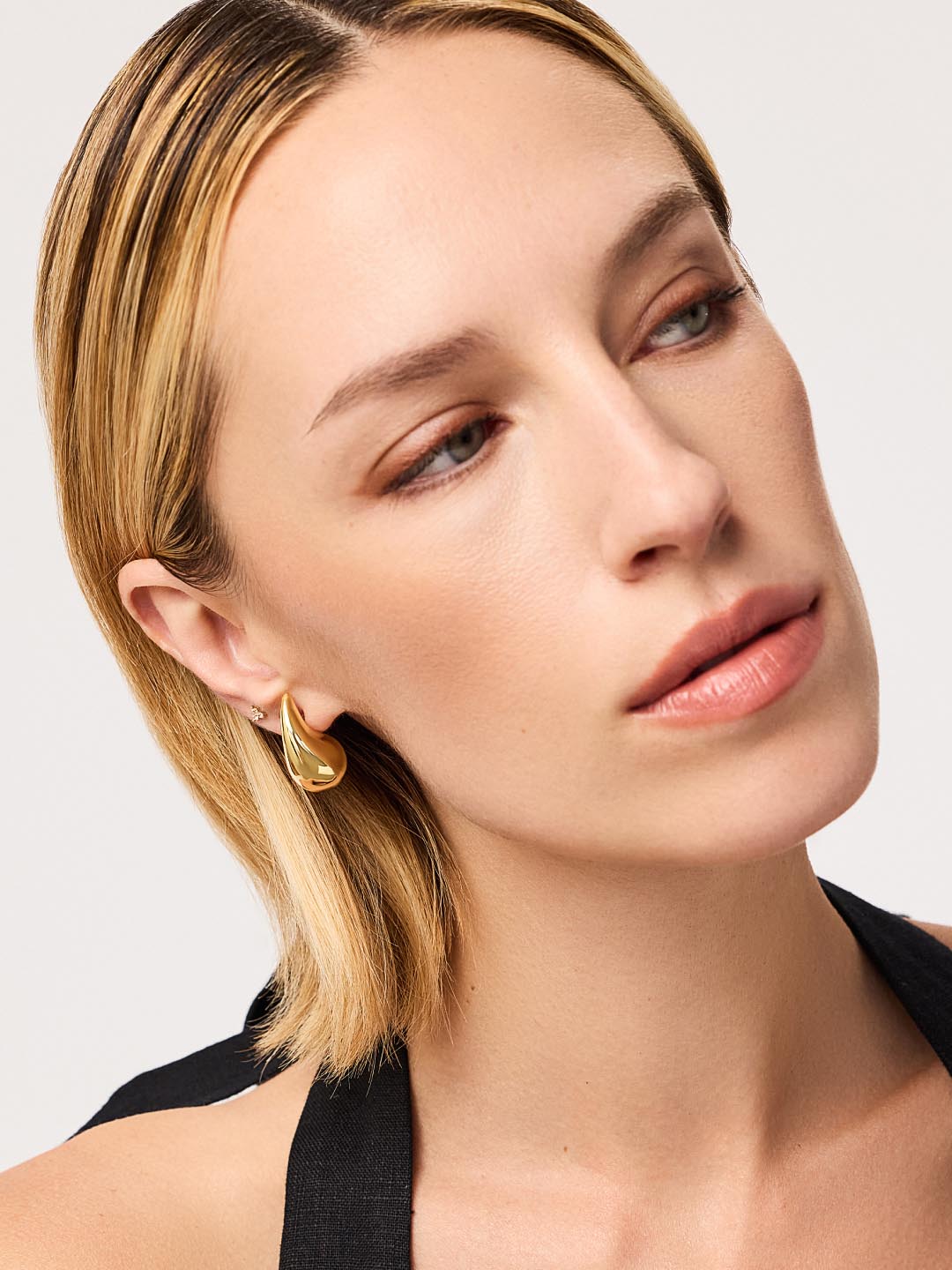 Gold Statement Earrings - Kiara | 14K Gold on Brass
