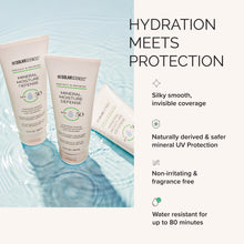 Two sunscreen bottles with product details