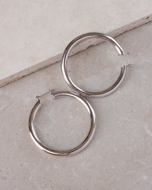 Amalfi Tube Hoops - Silver | Plated Silver