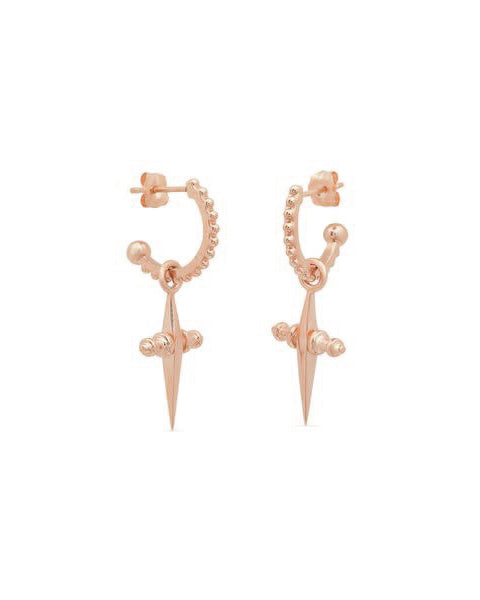 Mini Cross Hoops - Rose Gold | Rose Gold