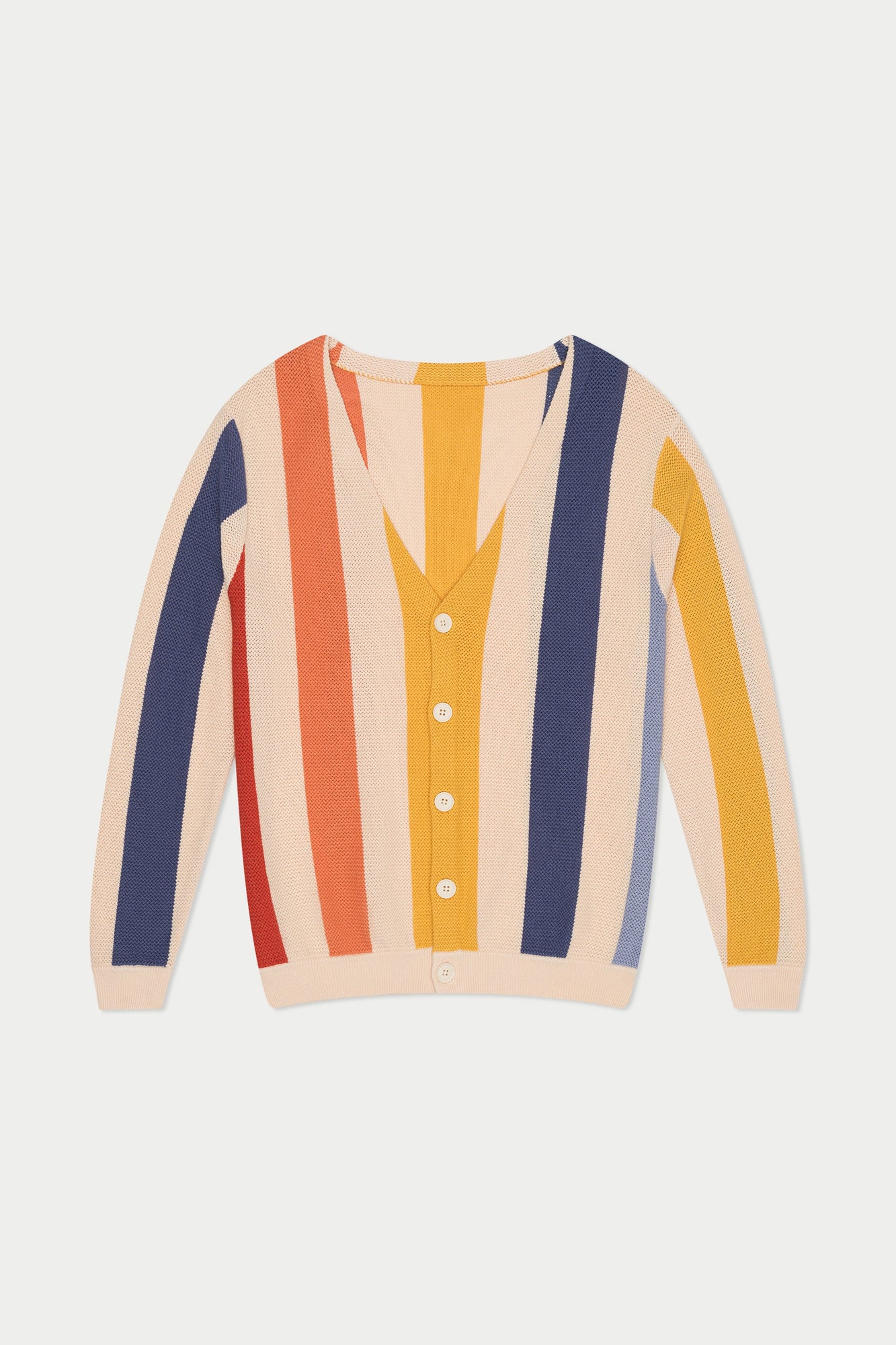 Striped Knit Cardigan | Multicolor