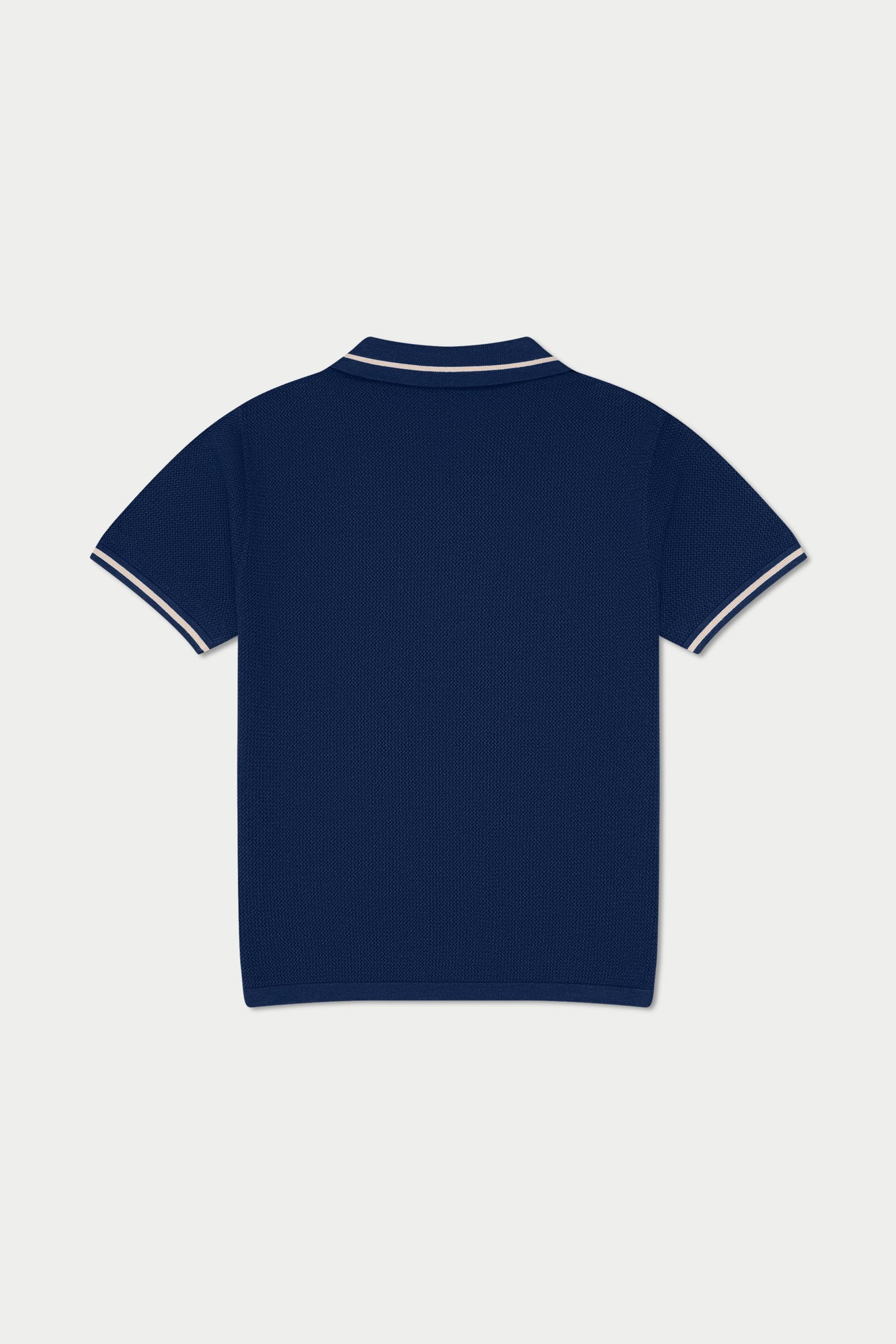 Navy Knit Polo | Blue
