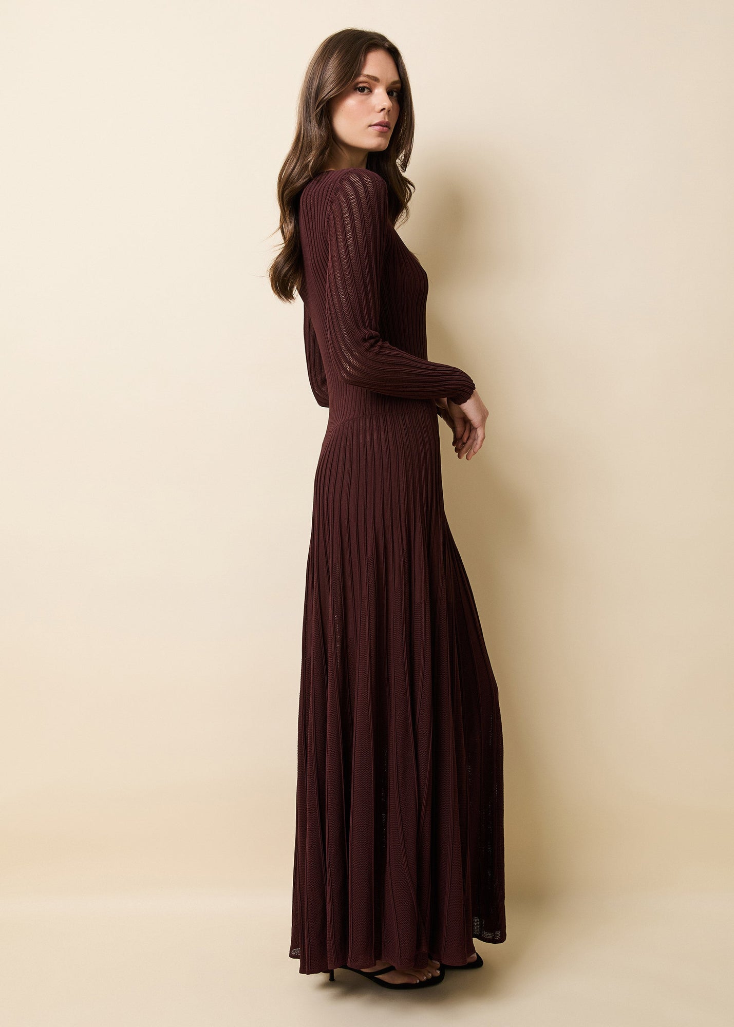 Sloane Dress Raisin Brown - Solid & Striped