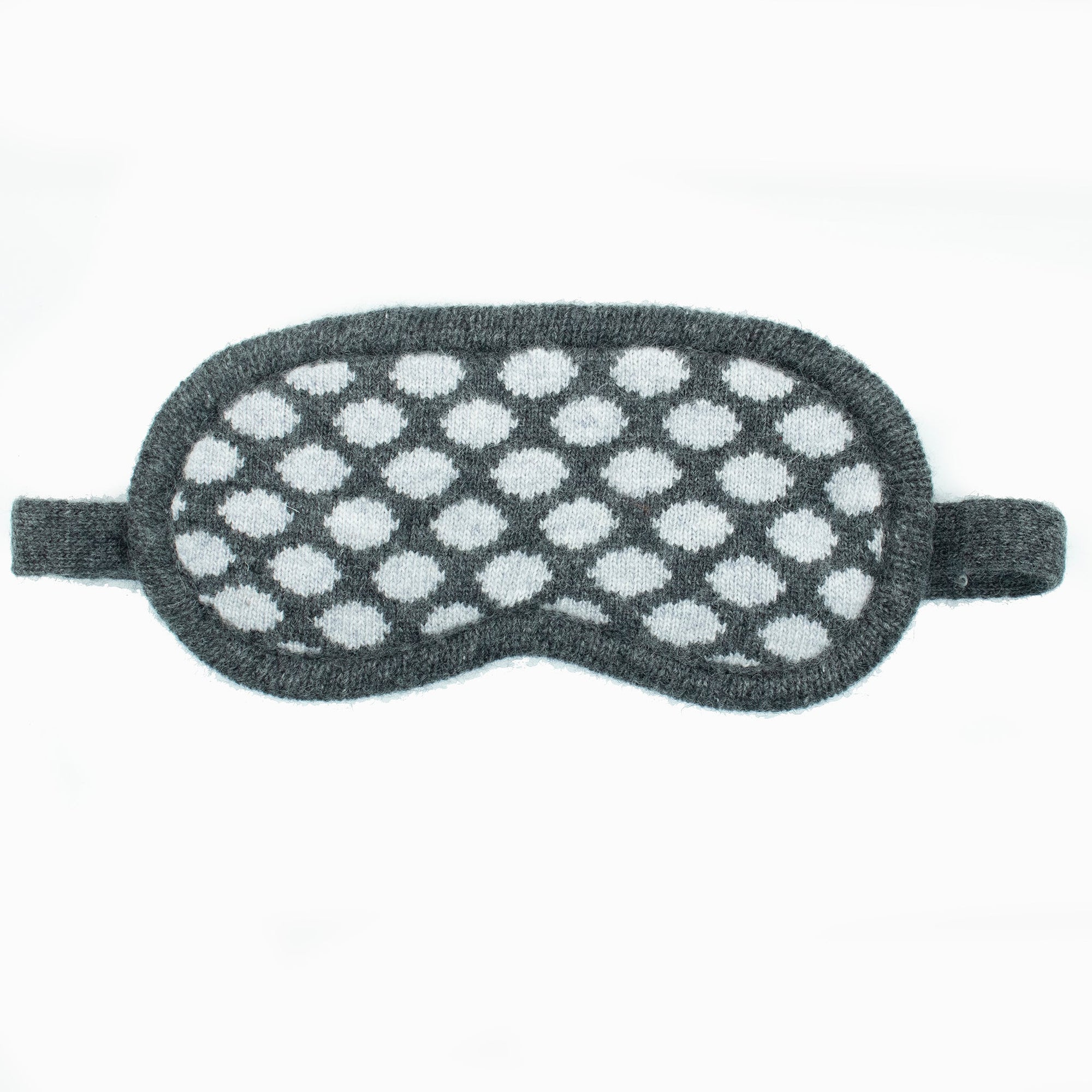 Eyemask In Polka Dots Design | Dark Grey