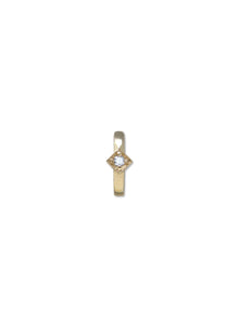 Cleo Diamond Square Huggies | Diamonds | 14K Yellow Gold