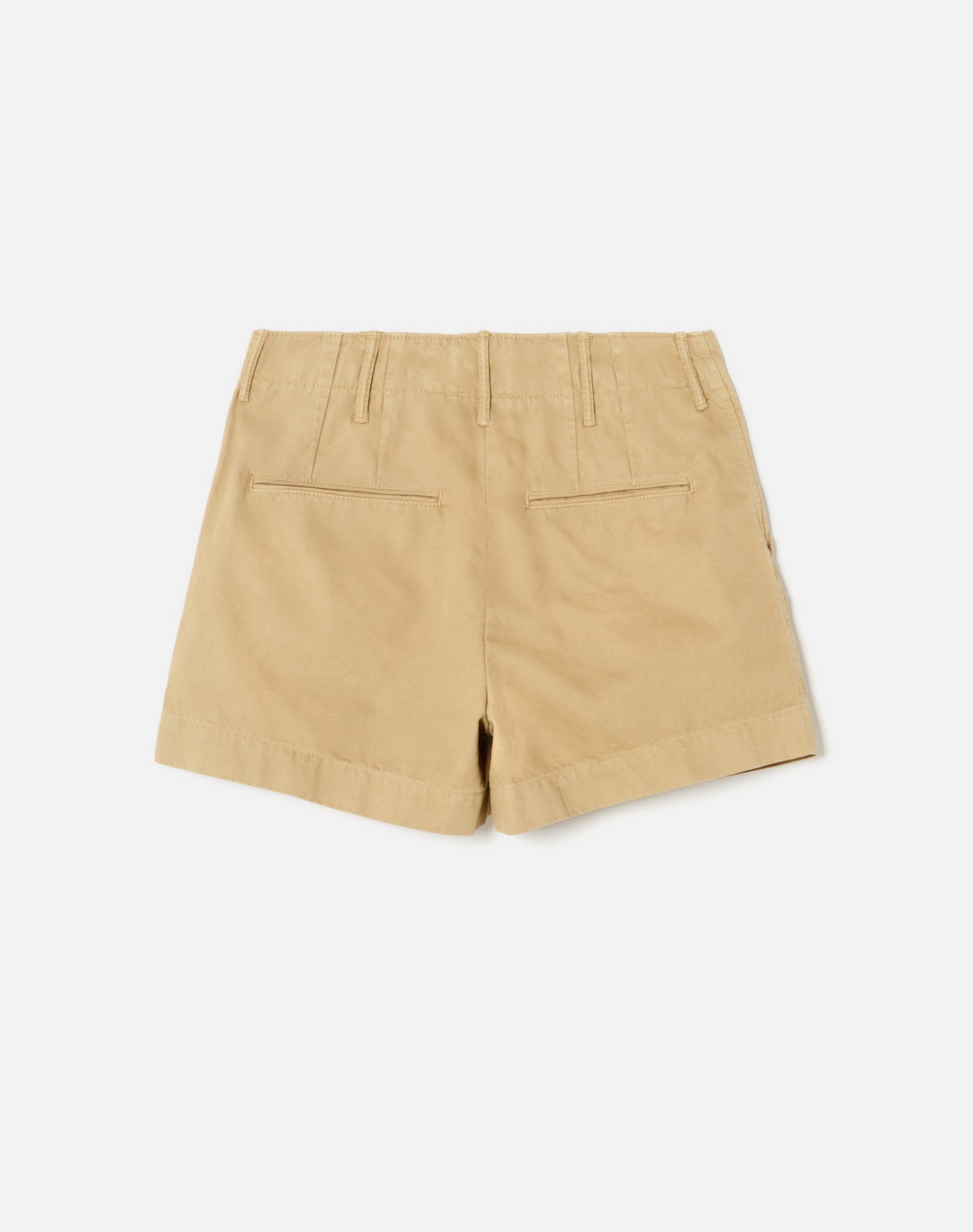 90s Trouser Shorts | Washed Khaki