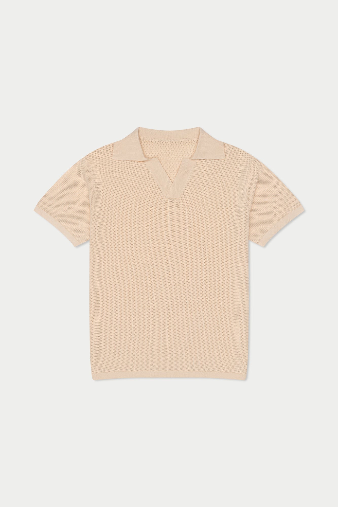 Knit White Polo | White