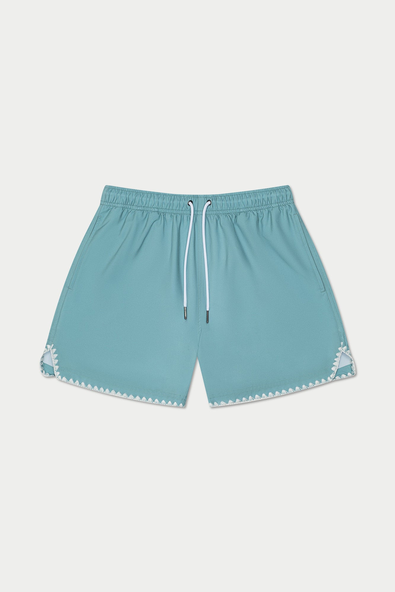 Mint Stitch Swim Short | Blue