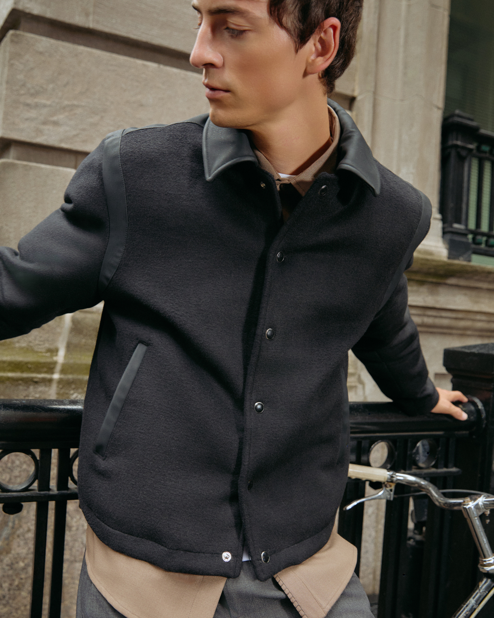 Mercer Varsity Jacket | Black