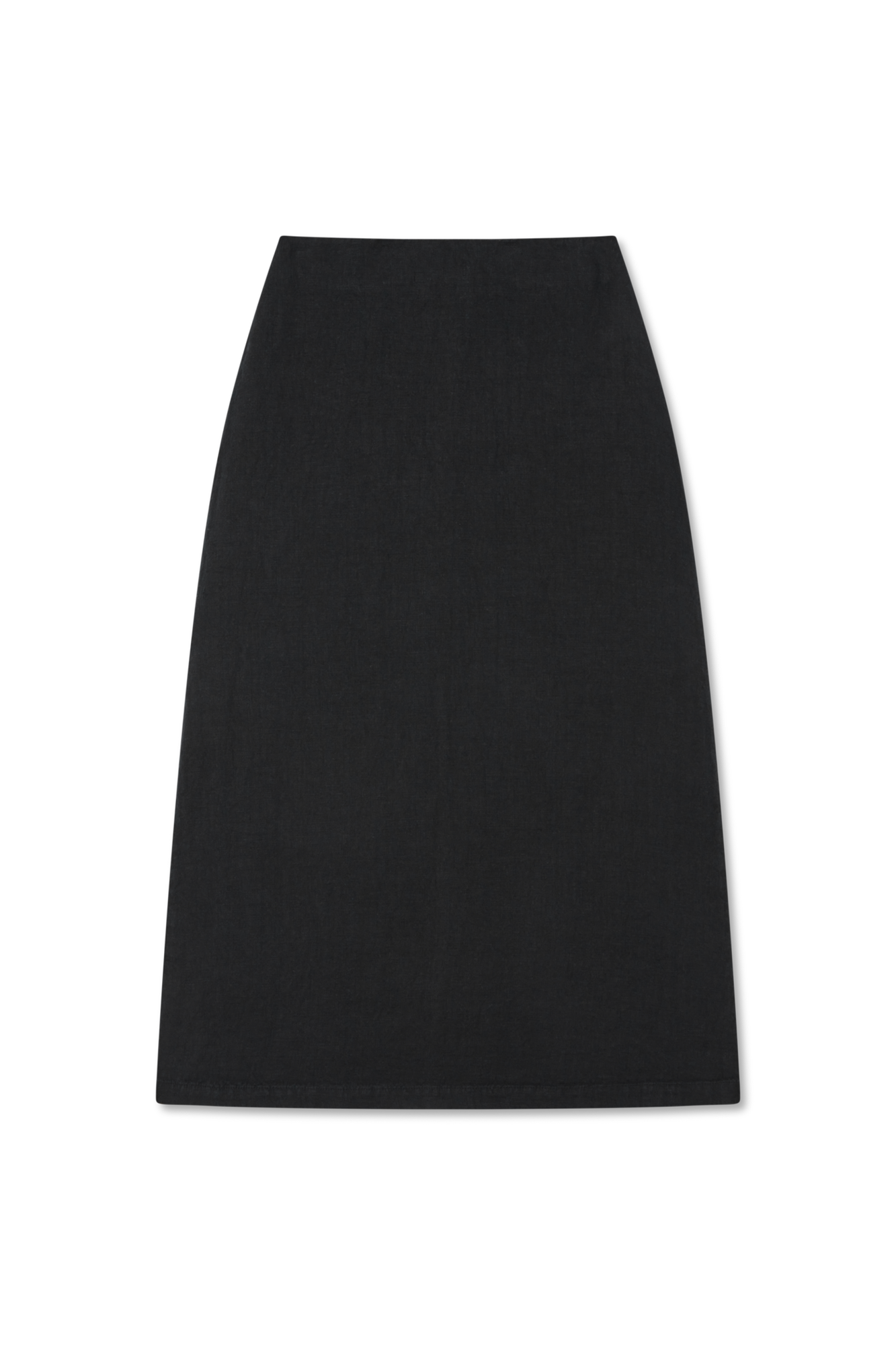Philippine Maxi Linen Skirt | Black