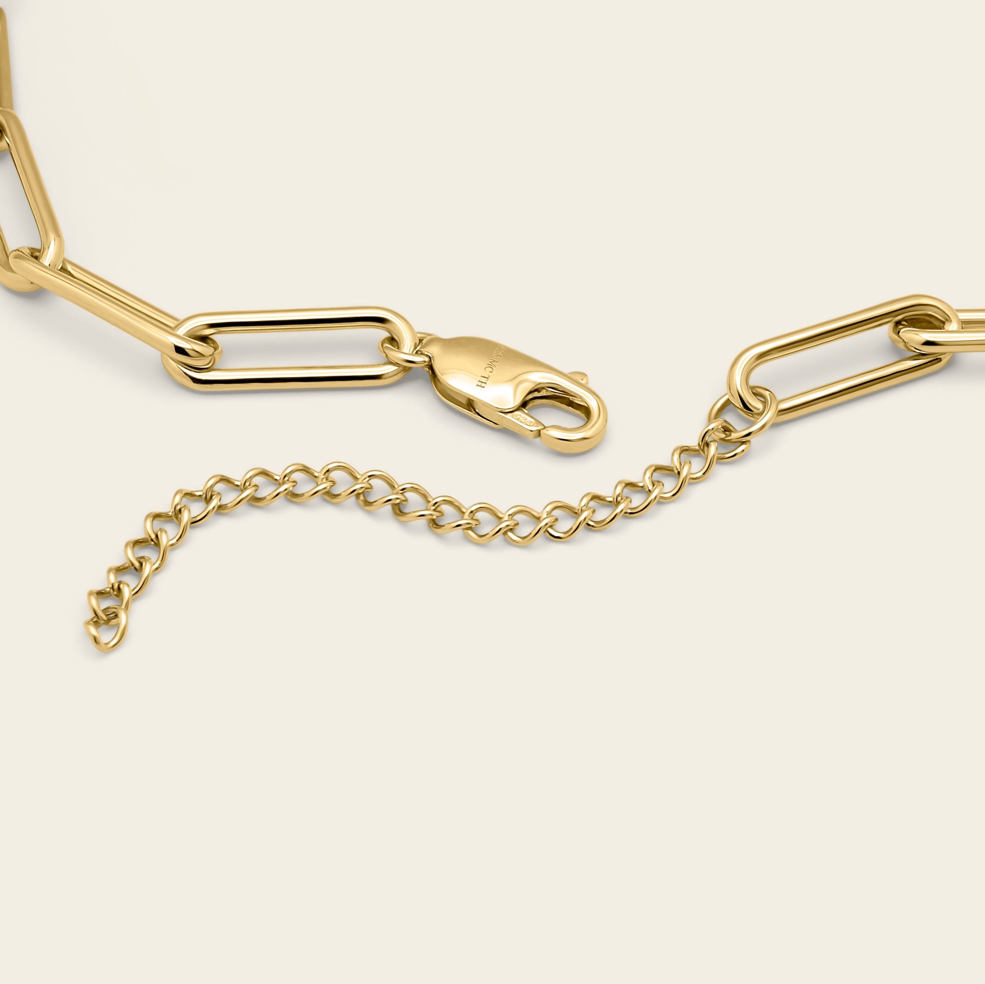 Womens | Large Paperclip Chain Bracelet | 18K Gold Vermeil