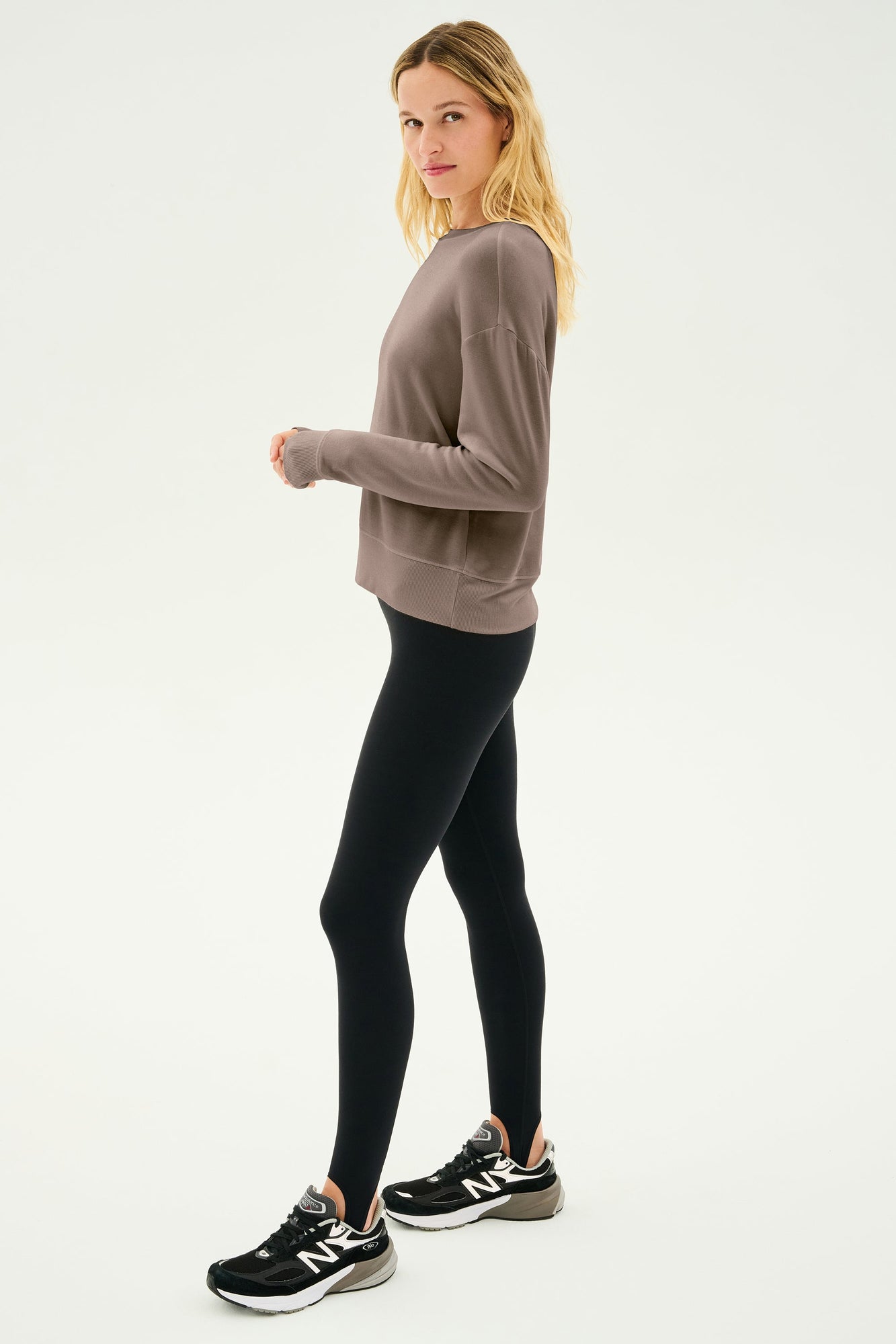 Sonja Fleece Sweatshirt | Lentil