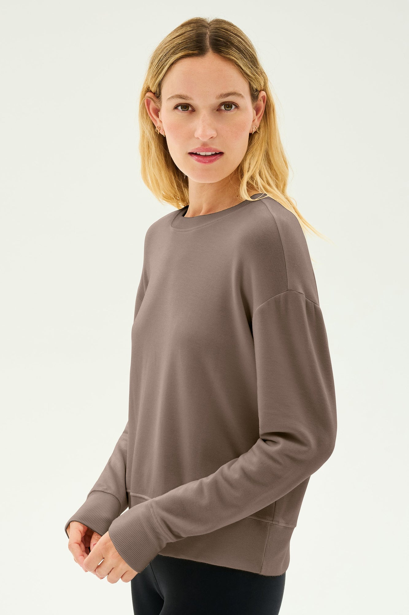 Sonja Fleece Sweatshirt | Lentil