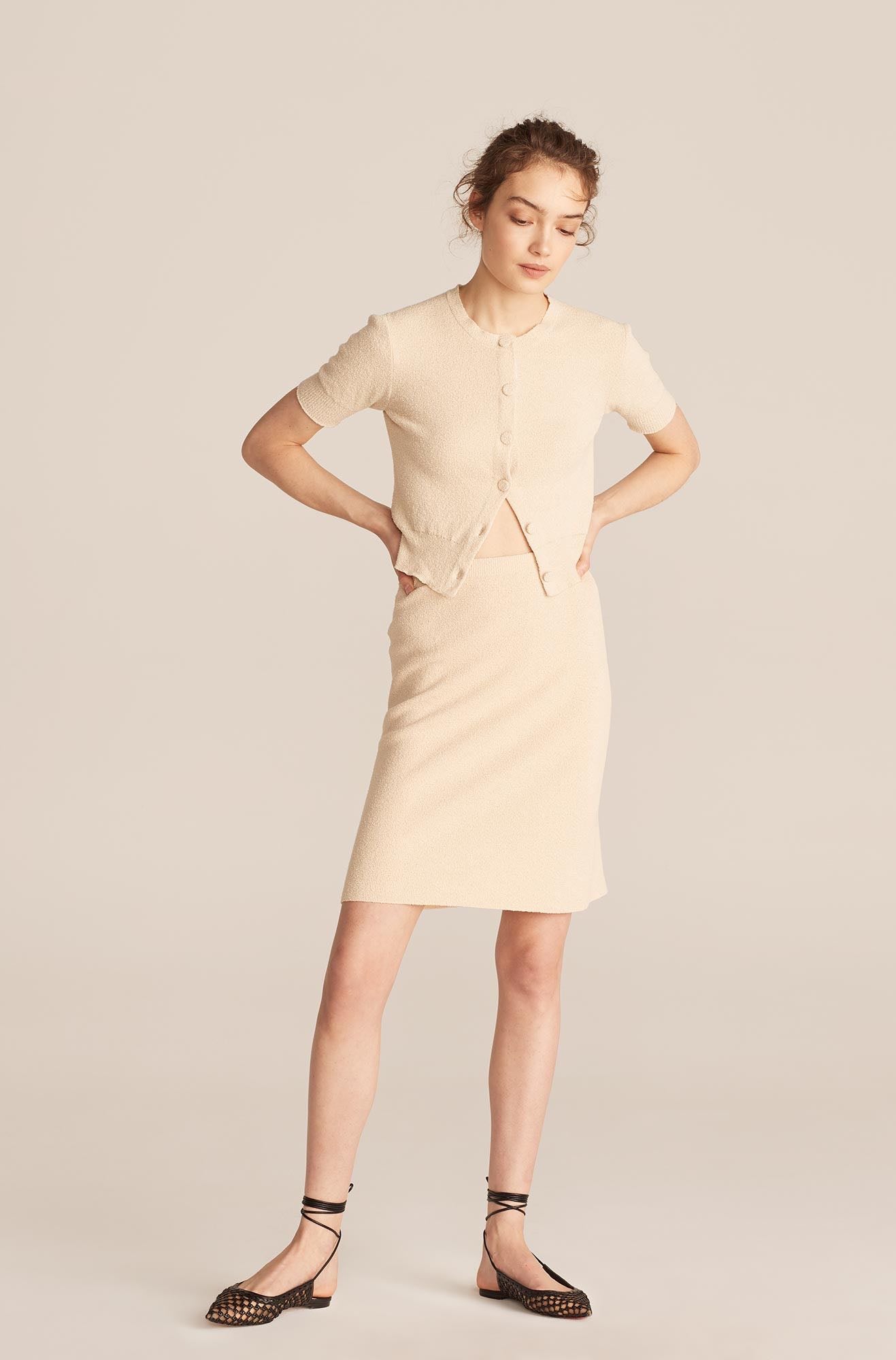 Mini Boucle Skirt | Marzipan