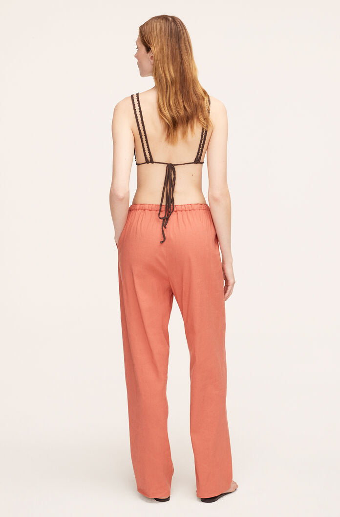 Stretch Linen Pull-On Pant | Carnelian
