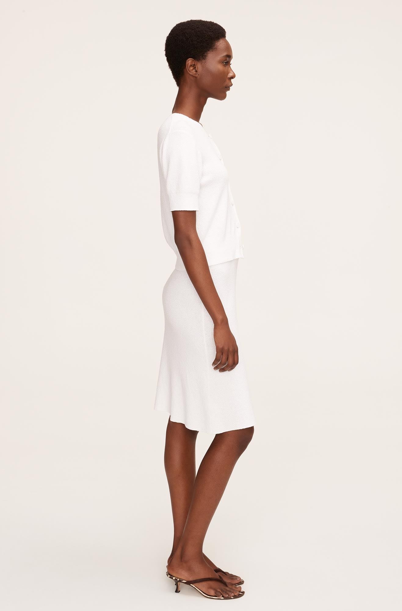 Mini Boucle Skirt | Blanc