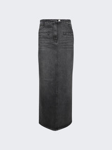 Women | Courrèges | Heritage Long Skirt | Stonewashed Grey