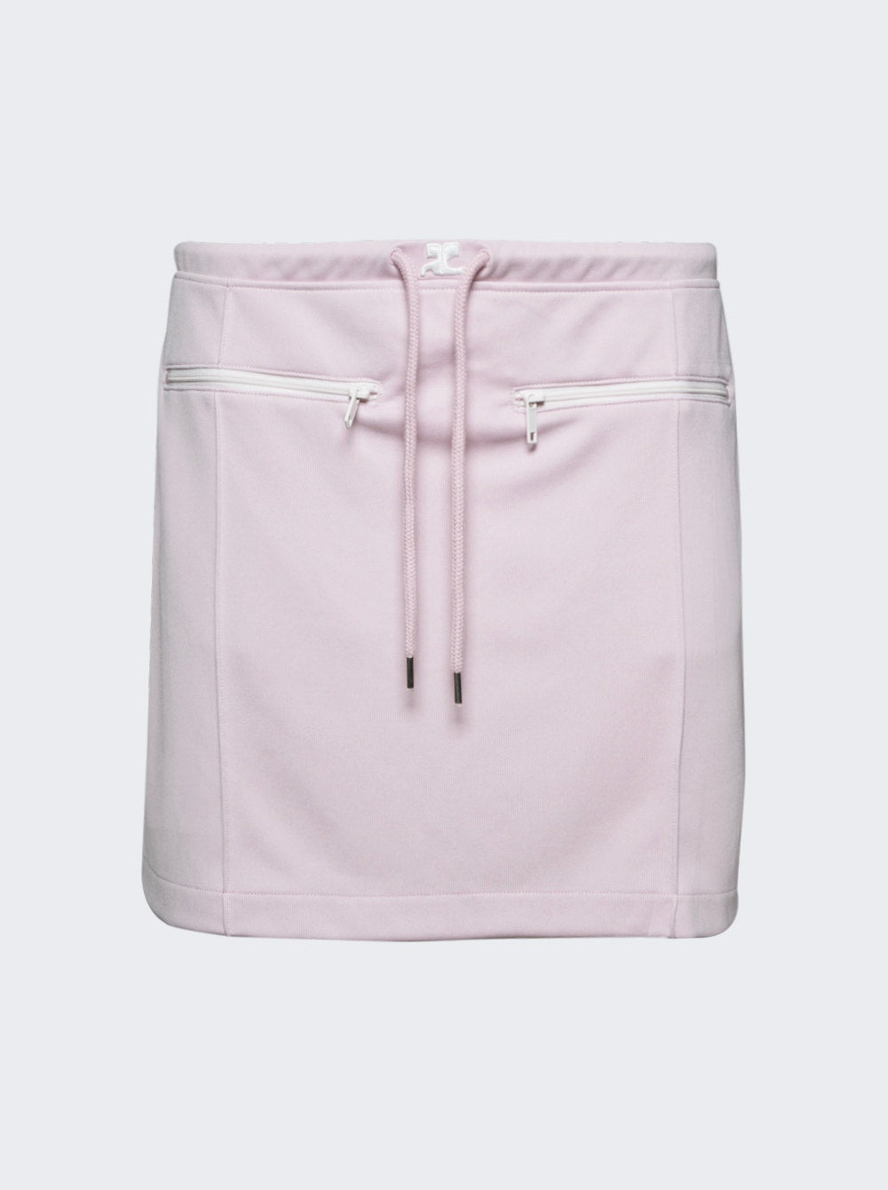Women | Courrèges | Tracksuit Interlock Mini Skirt | Powder Pink