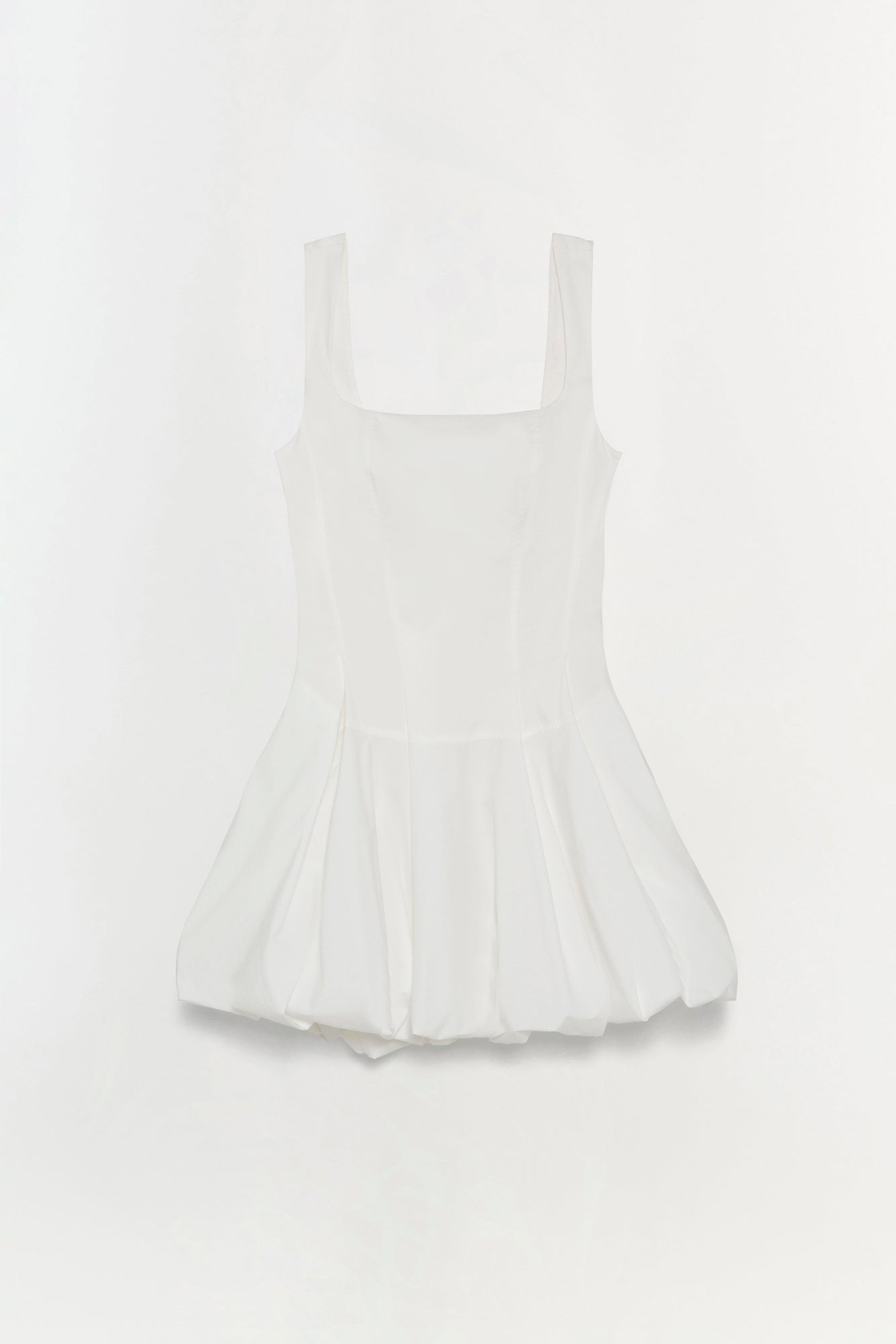 Womens | Juni Cotton Poplin Mini Dress | White