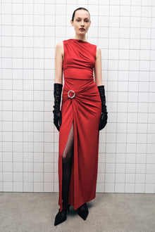 Womens | Blaine Jersey Gown | Crimson
